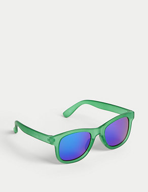 Kids' Plain Wayfarer Sunglasses (SM-ML) Image 2 of 3
