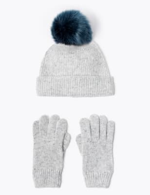 marks and spencer ladies bobble hat