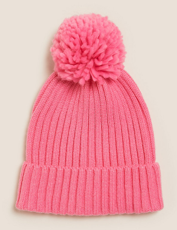 Kids' Pom Pom Winter Hat (1-13 Yrs) Image 1 of 1
