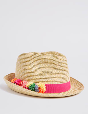 Pom pom best sale summer hat