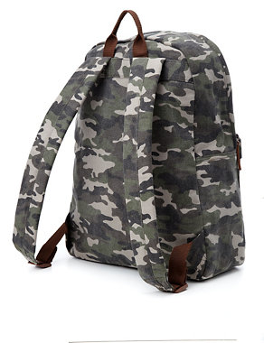 Kids' Pure Cotton Camouflage Rucksack Image 2 of 4