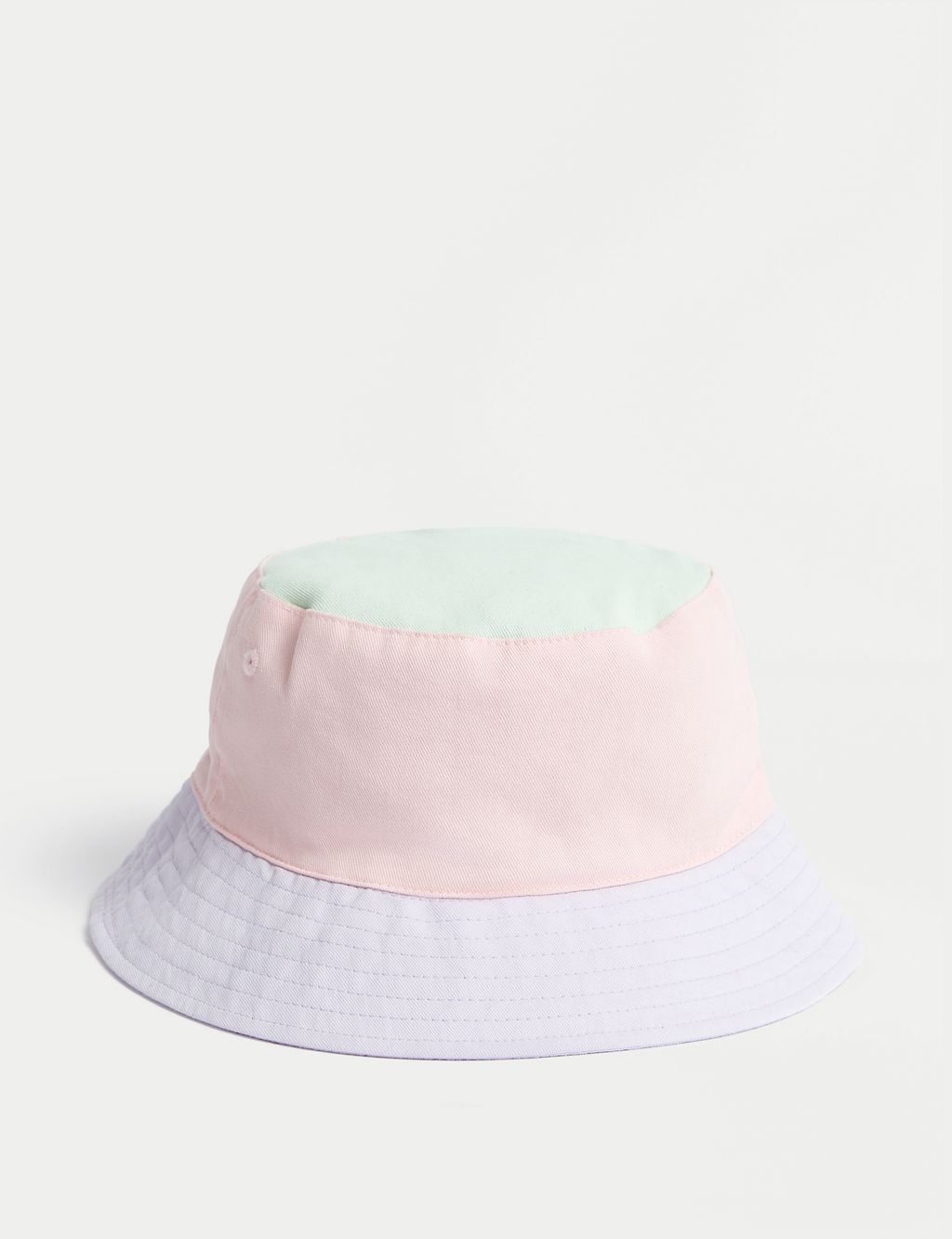 Kids' Pure Cotton Colour Block Sun Hat (1-13 Yrs) 1 of 3