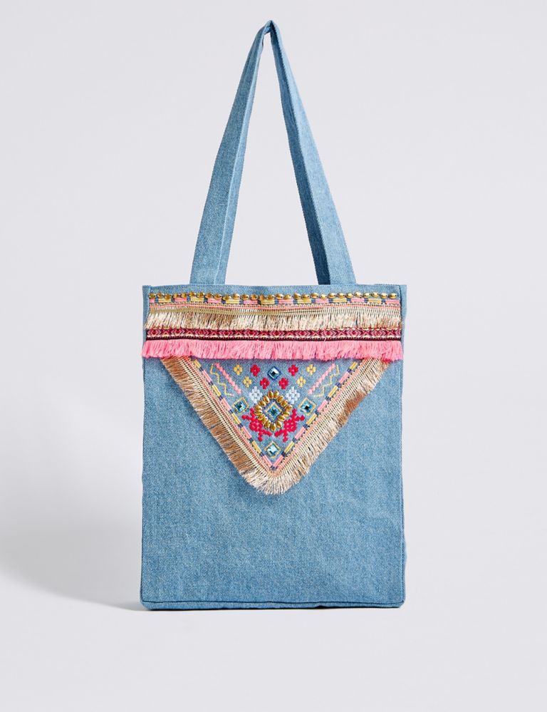 Kids’ Pure Cotton Embellished Shopper Bag 1 of 5