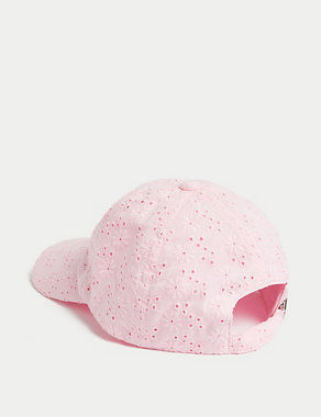 Kids' Pure Cotton Embroidered Baseball Cap (1-13 Yrs) Image 2 of 3