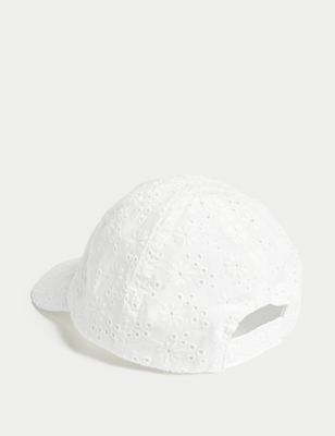 Kids' Pure Cotton Embroidered Baseball Cap (1-13 Yrs) Image 2 of 3