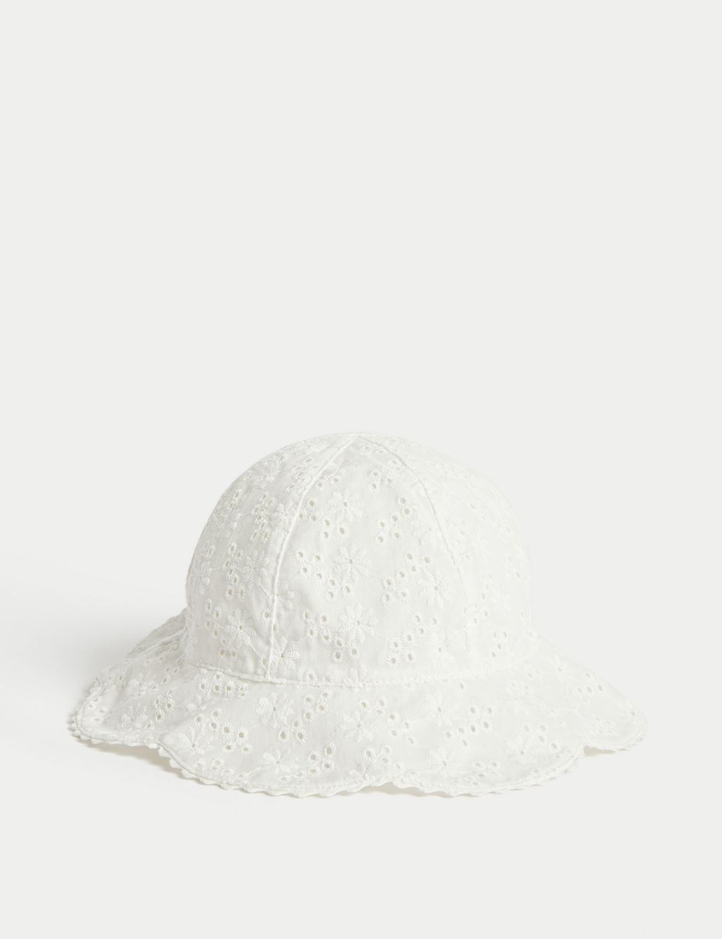 Kids' Pure Cotton Embroidered Sun Hat (1-6 Yrs) 3 of 3