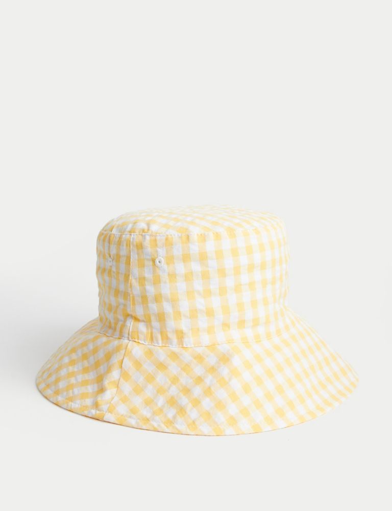 Kids' Pure Cotton Gingham Sun Hat (1 - 13 Yrs) 2 of 3