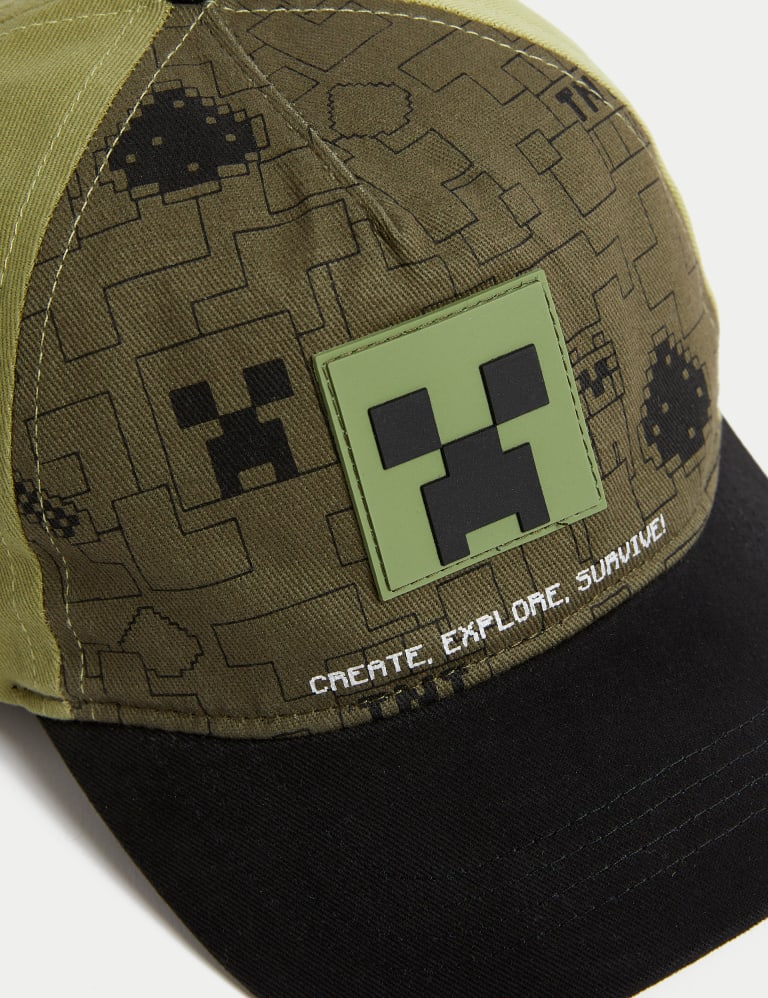 Kids' Pure Cotton Minecraft™ Baseball Cap (6-13 Yrs) 3 of 3