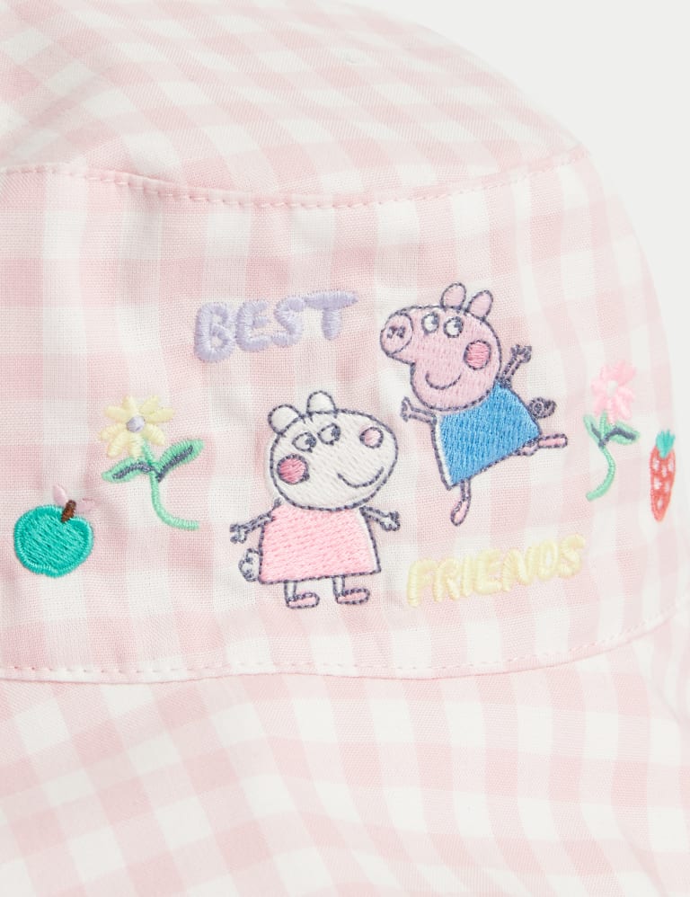 Kids' Pure Cotton Peppa Pig™ Sun Hat (1-6 Yrs) 3 of 3