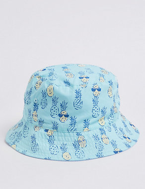 Kids' Pure Cotton Pineapple Bucket Hat (0 Month - 6 Years) Image 2 of 3
