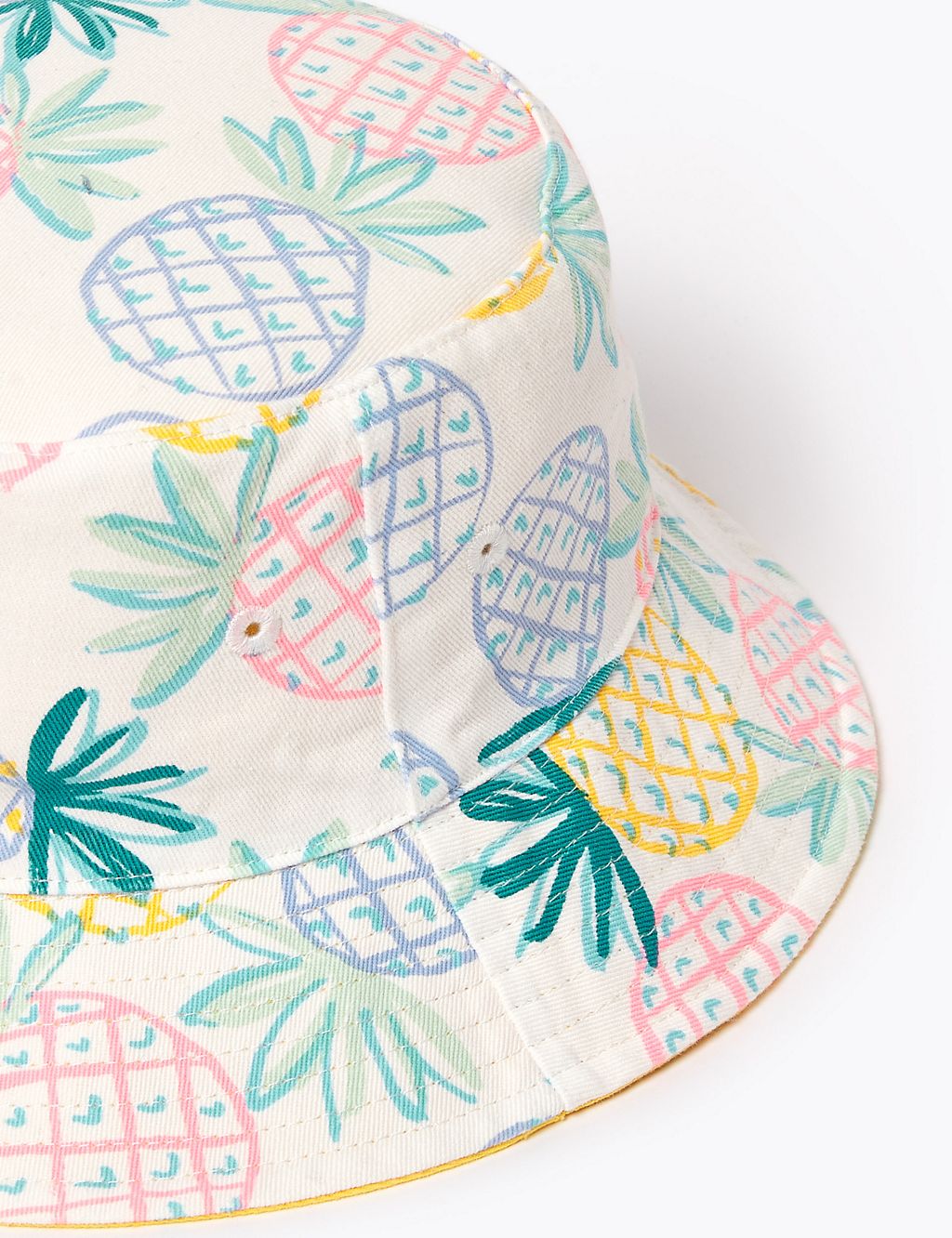 Kids' Pure Cotton Pineapple Sun Hat (1-6 Yrs) 4 of 4