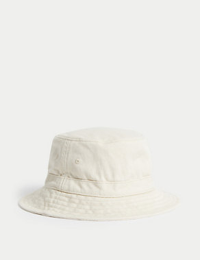 Kids' Pure Cotton Plain Sun Hat (1-13 Yrs) Image 2 of 3