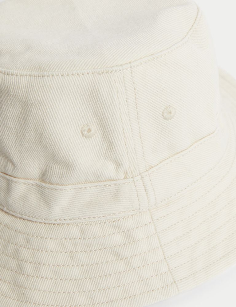 Kids' Pure Cotton Plain Sun Hat (1-13 Yrs) 3 of 3