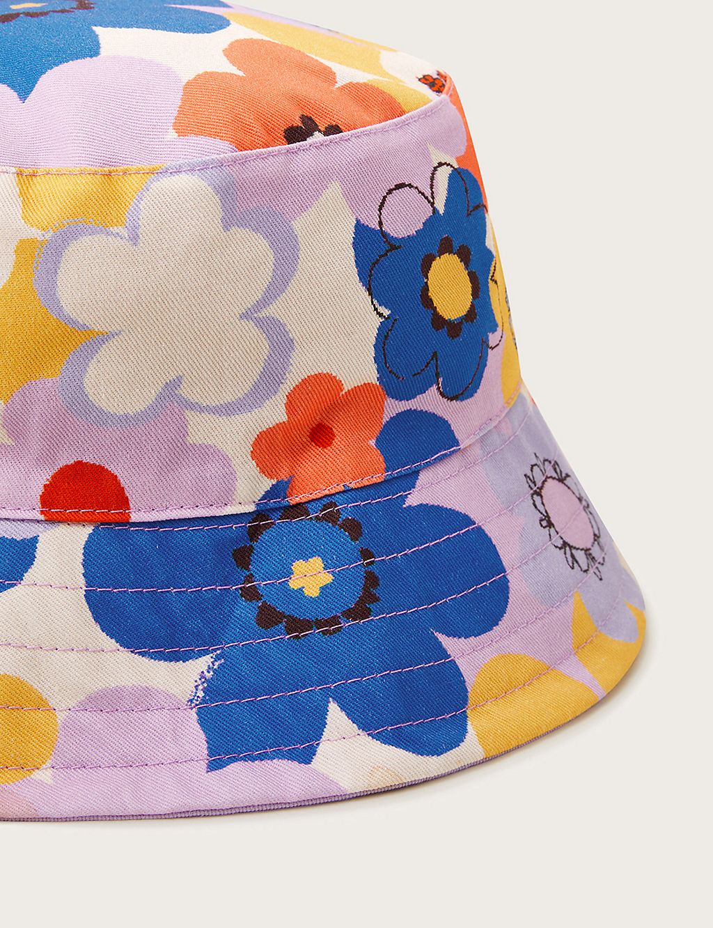 Kids' Pure Cotton Reversible Floral Sun Hat 4 of 4