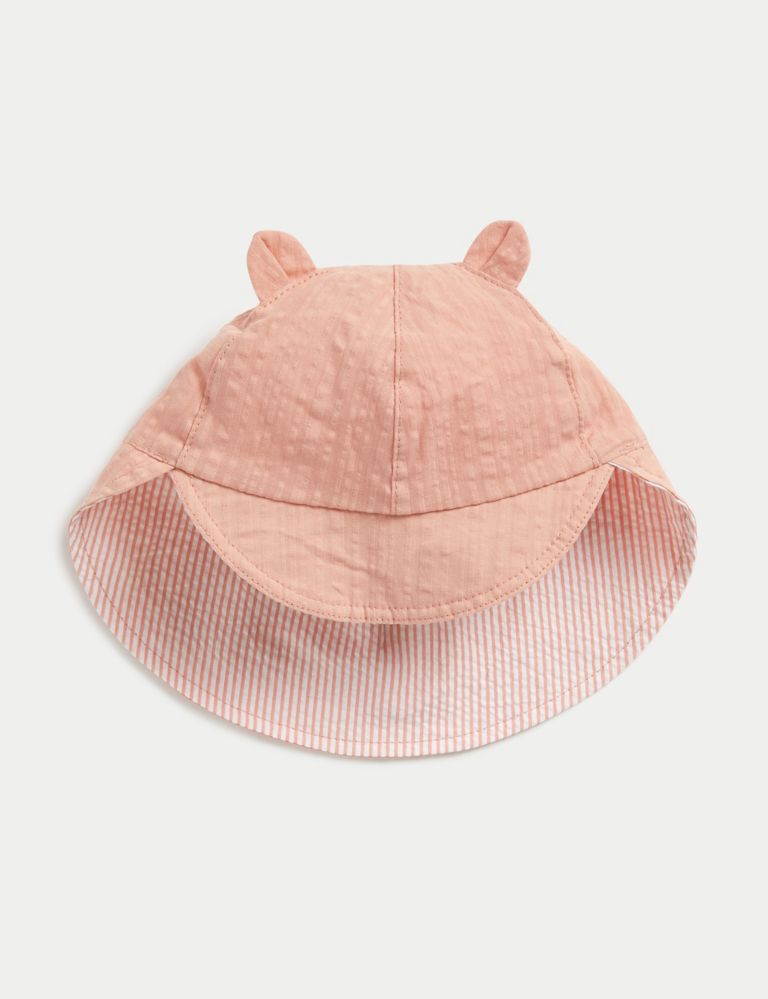 Kids' Pure Cotton Reversible Sun Hat (1-6 Yrs) 4 of 4