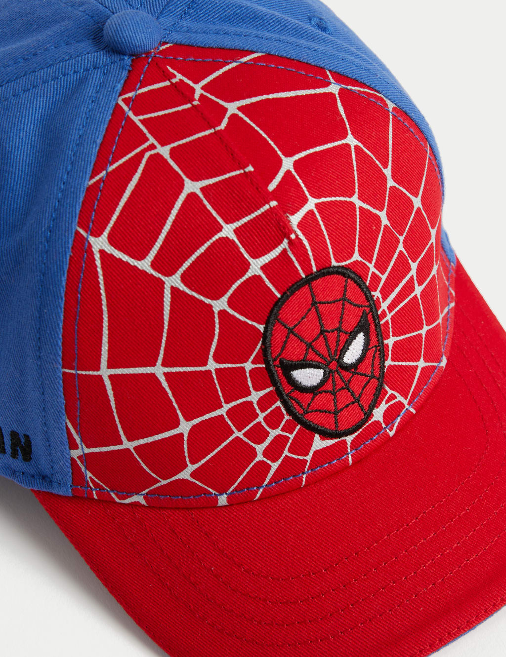 Kids' Pure Cotton SpiderMan™ Baseball Cap (12 Months 6 Years) M&S