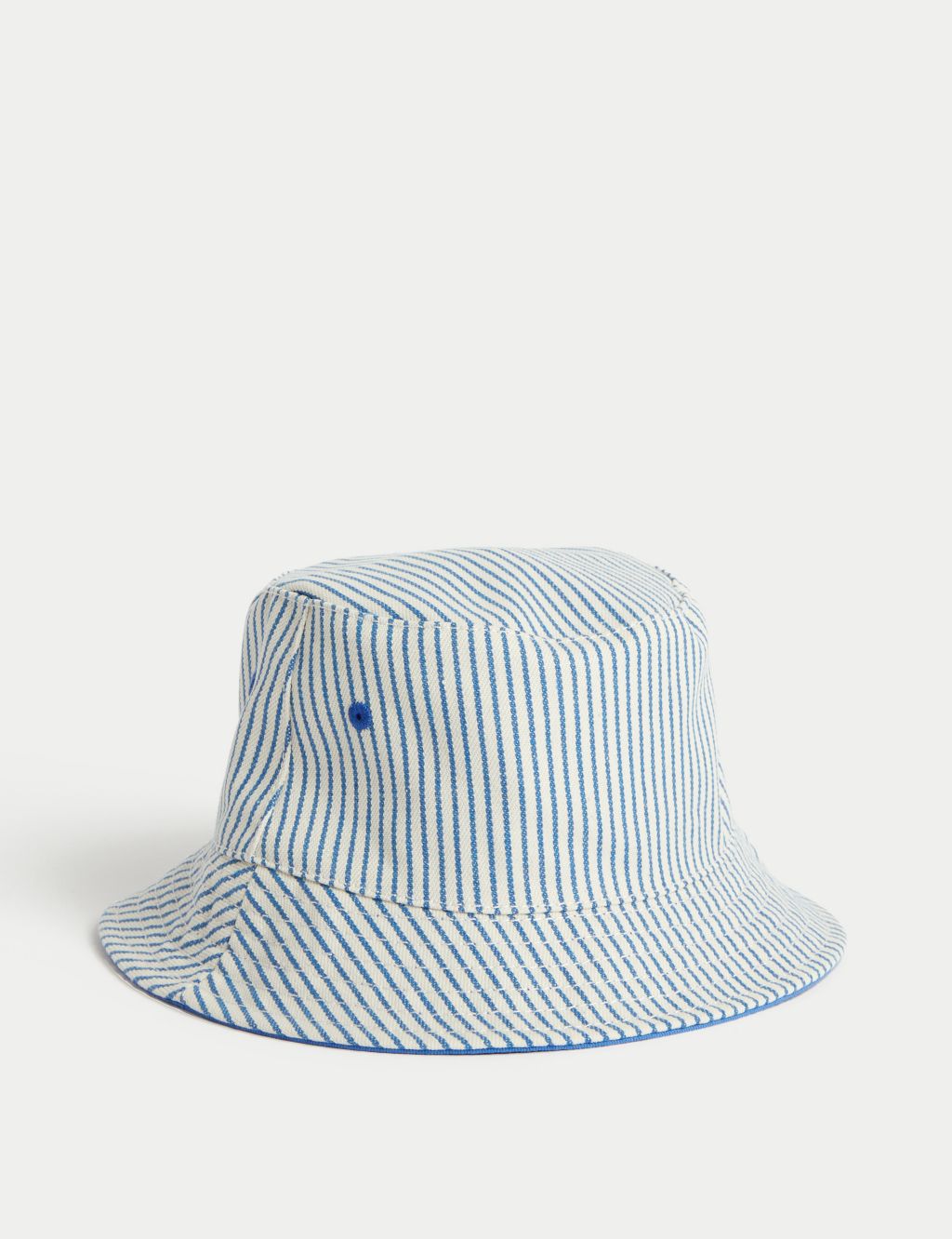 Kids' Pure Cotton Striped Sun Hat (1-6 Yrs) 1 of 3