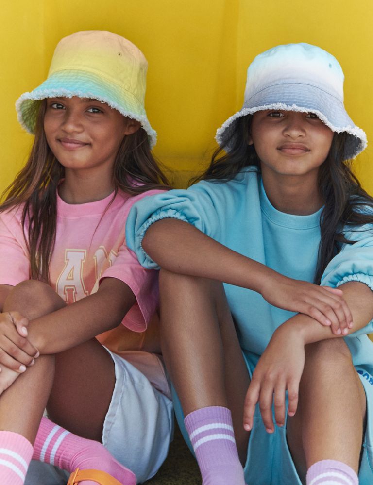 Kids' Pure Cotton Tie Dye Sun Hat (1-13 Yrs) 4 of 4