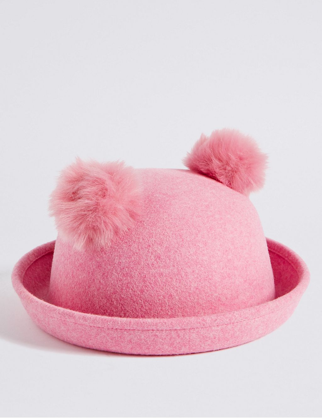 Kids’ Pure Wool Pom Pom Ears Hat 1 of 1