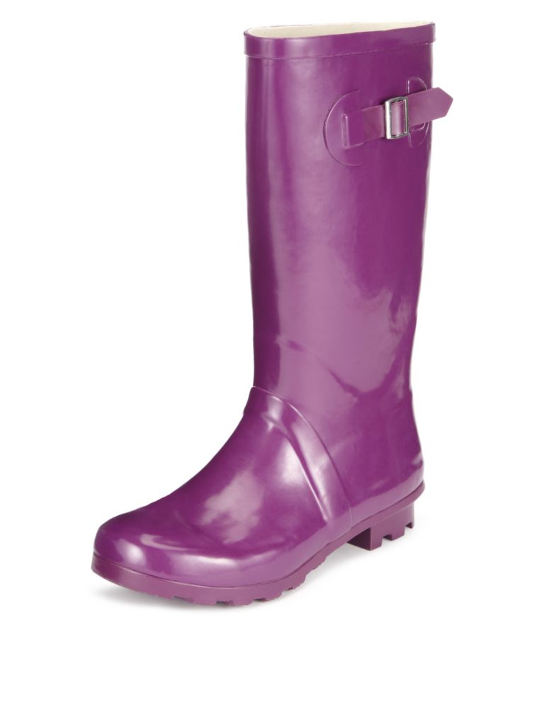 Kids' Purple Welly Boots 1 of 6
