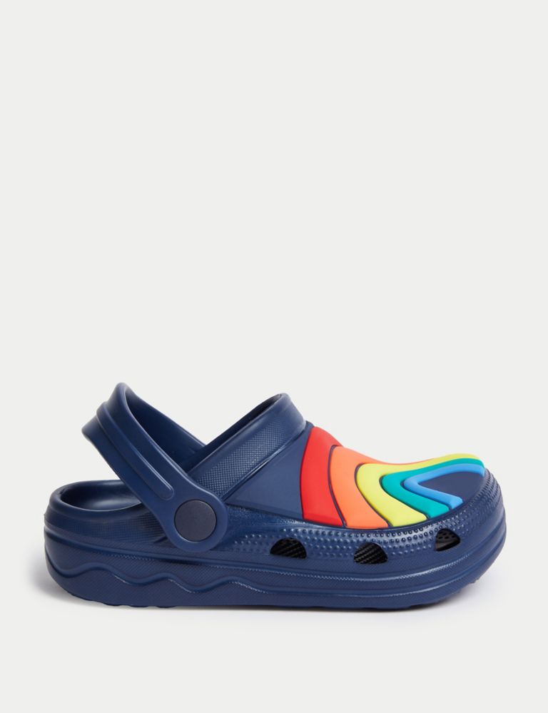Kids' Rainbow Clogs (4 Small - 2 Large) 1 of 4