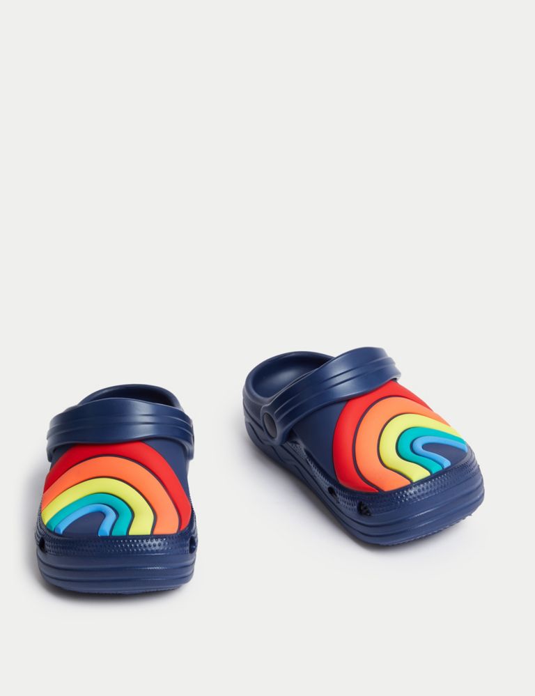 Kids' Rainbow Clogs (4 Small - 2 Large) 2 of 4