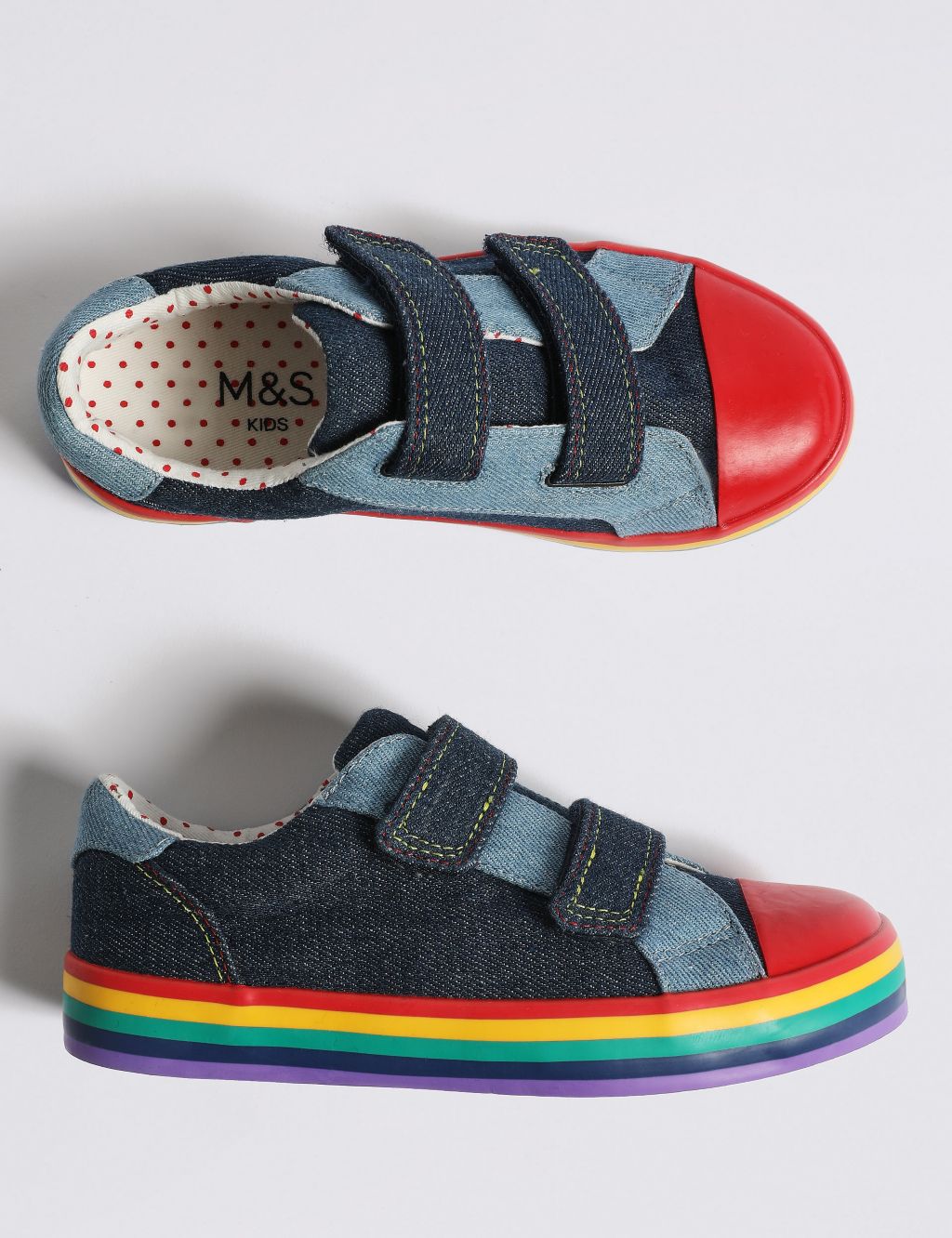 Kids' Rainbow Fashion Trainers (5 Small - 12 Small) 1 of 5