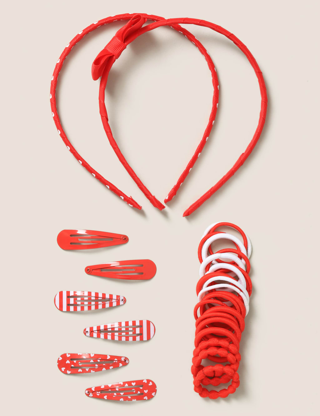Red hair clips top