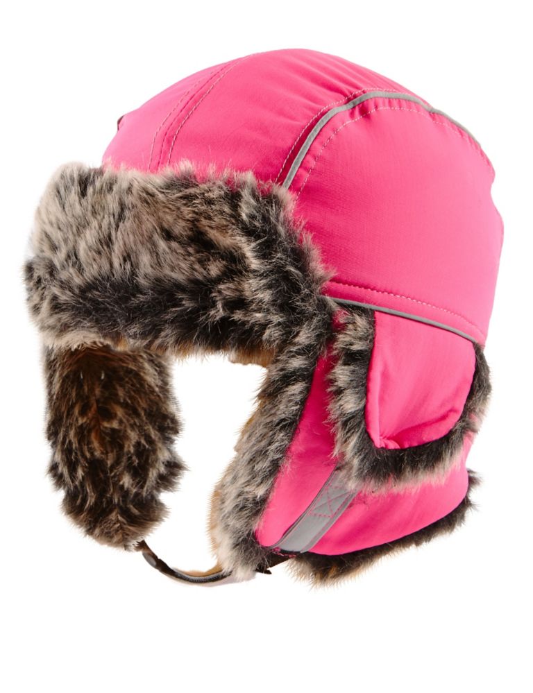 Kids' Reflective Ski Trapper Hat with Stormwear™ 2 of 3