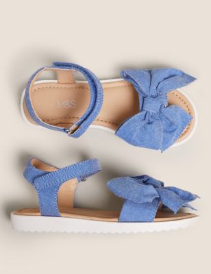 Kids' Riptape Bow Sandals (5 Small - 12 Small) Image 2 of 5