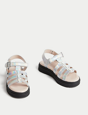 Kids' Riptape Chunky Caged Sandals (4 Small - 2 Large) Image 2 of 4