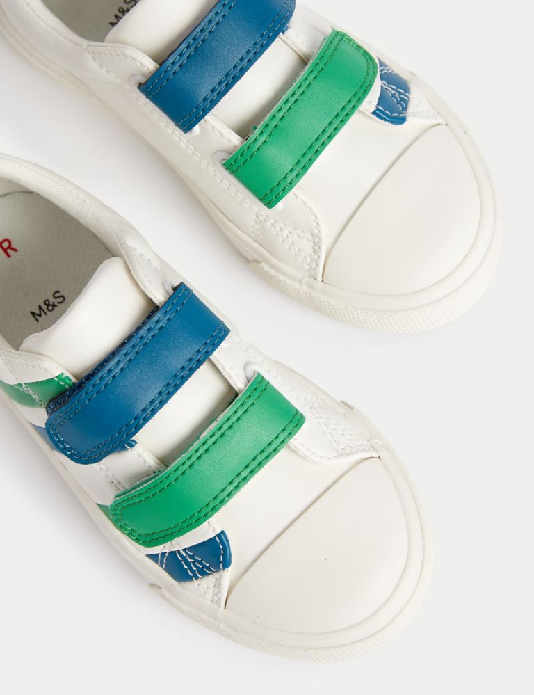Kids' Riptape Striped Trainers (4 Small - 2 Large) 3 of 4