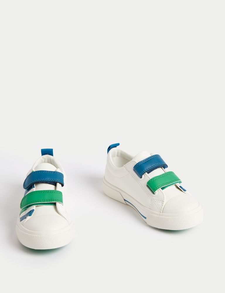 Kids' Riptape Striped Trainers (4 Small - 2 Large) 2 of 4