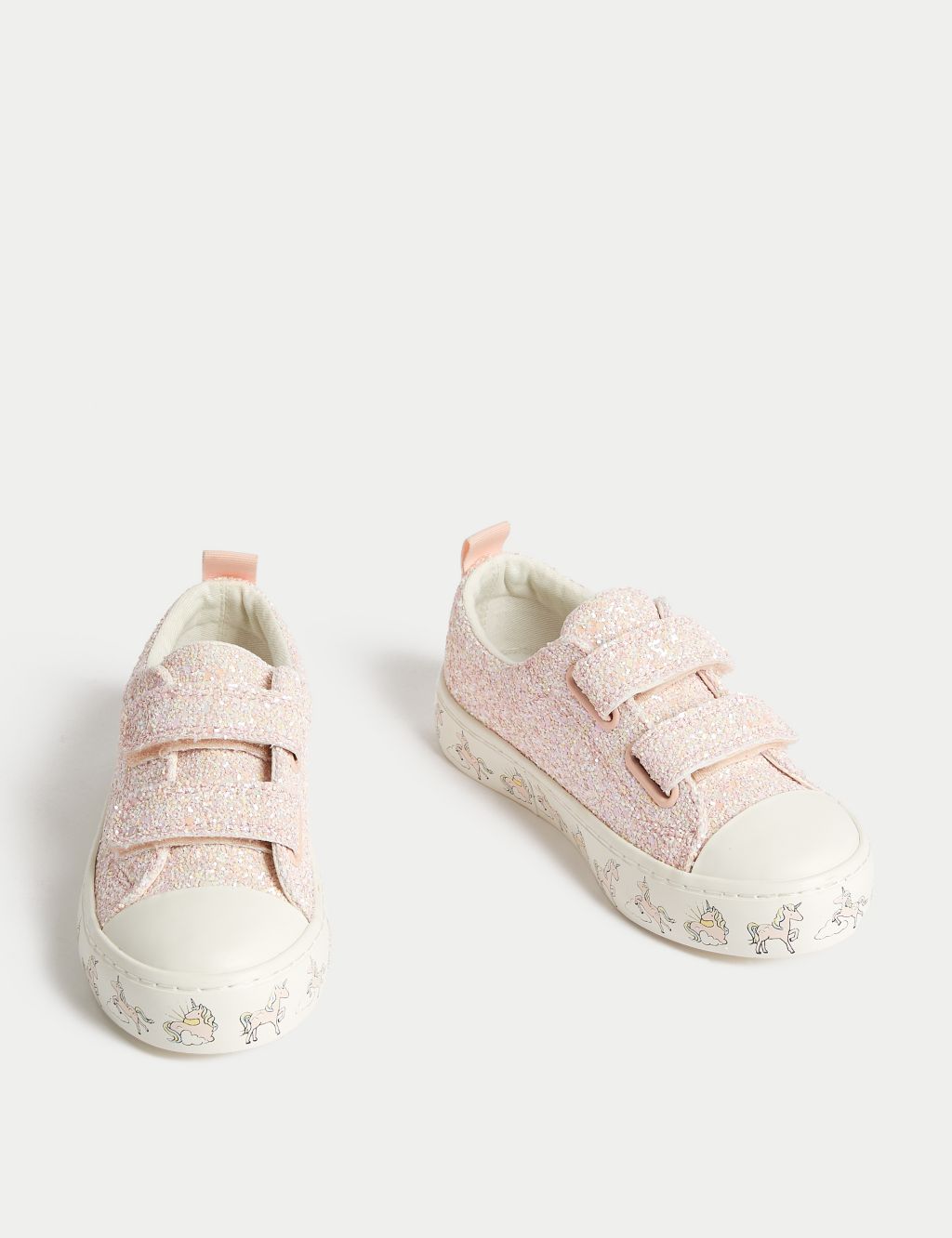 Kids' Riptape Unicorn Trainers (4 Small - 2 Large) | M&S Collection | M&S