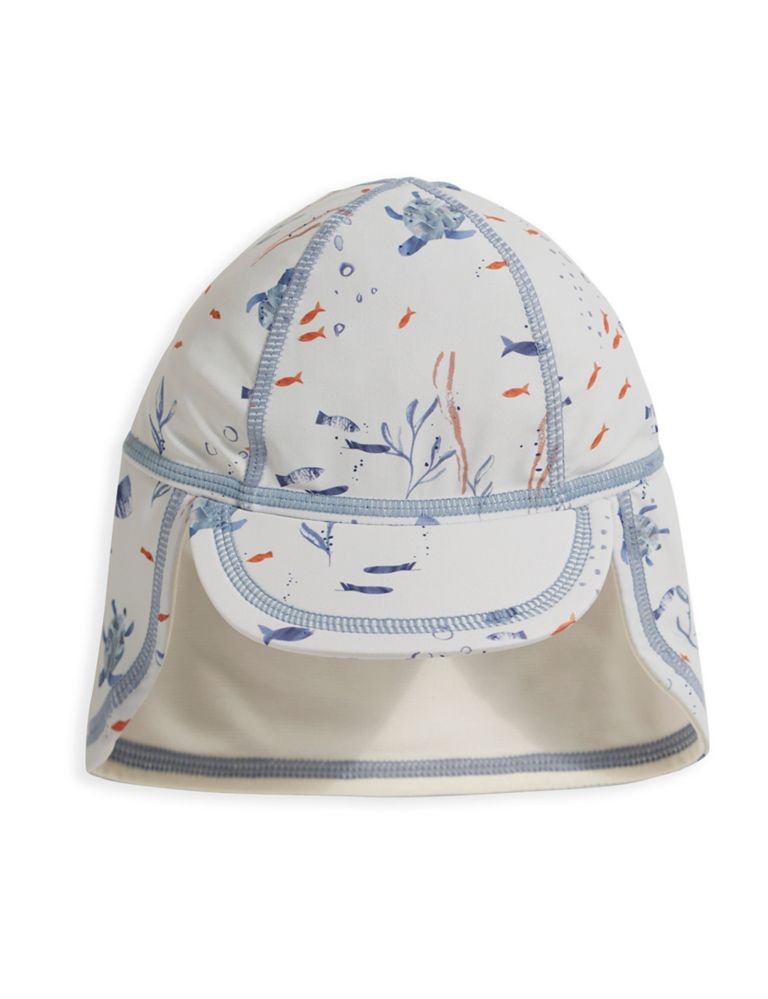 Kids' Sea Print Swim Hat (0-3 Yrs) 1 of 1