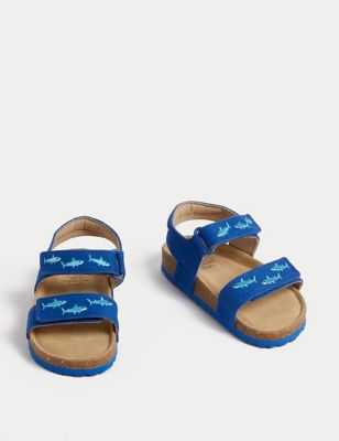 Kids' Shark Footbed Sandals (4 Small - 2 Large) Image 2 of 4