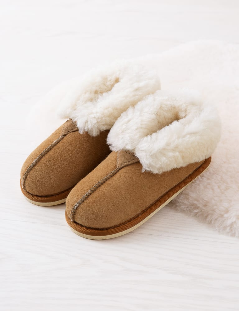 Kids' Sheepskin Slipper Boots 2 of 4