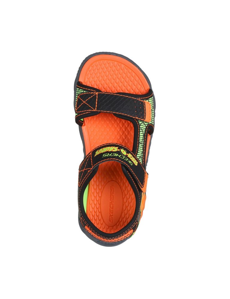 Kids' Skech-o-Saurus Riptape Light-Up Sandals (9½ Small - 4 Large) 4 of 5