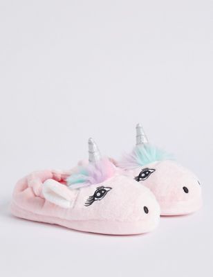 unicorn slip on slippers