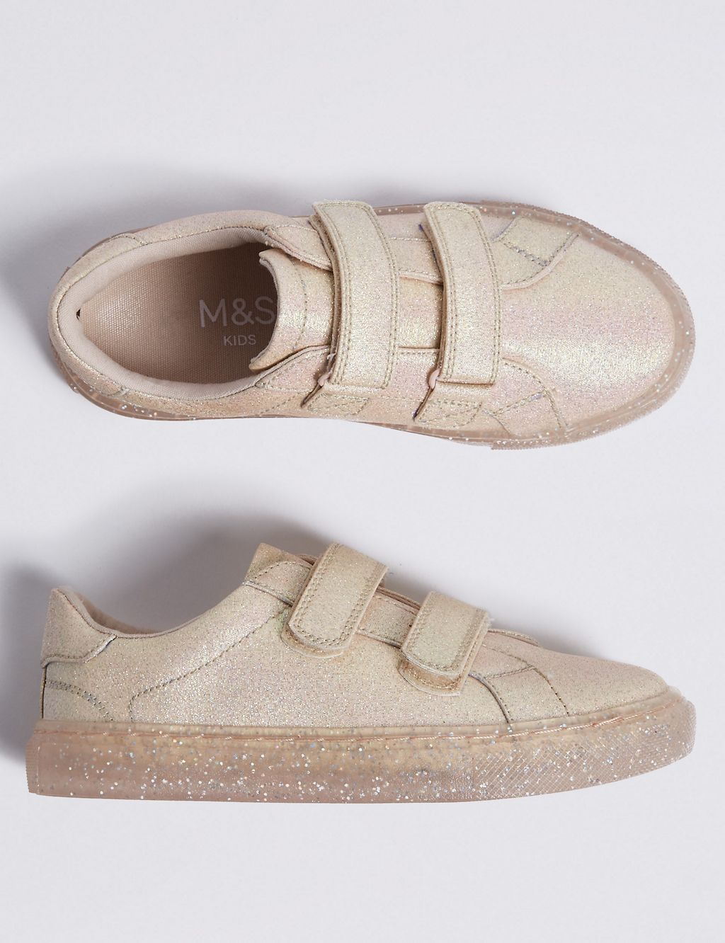 Kids’ Sole Glitter Trainers (5 Small - 12 Small) 1 of 5