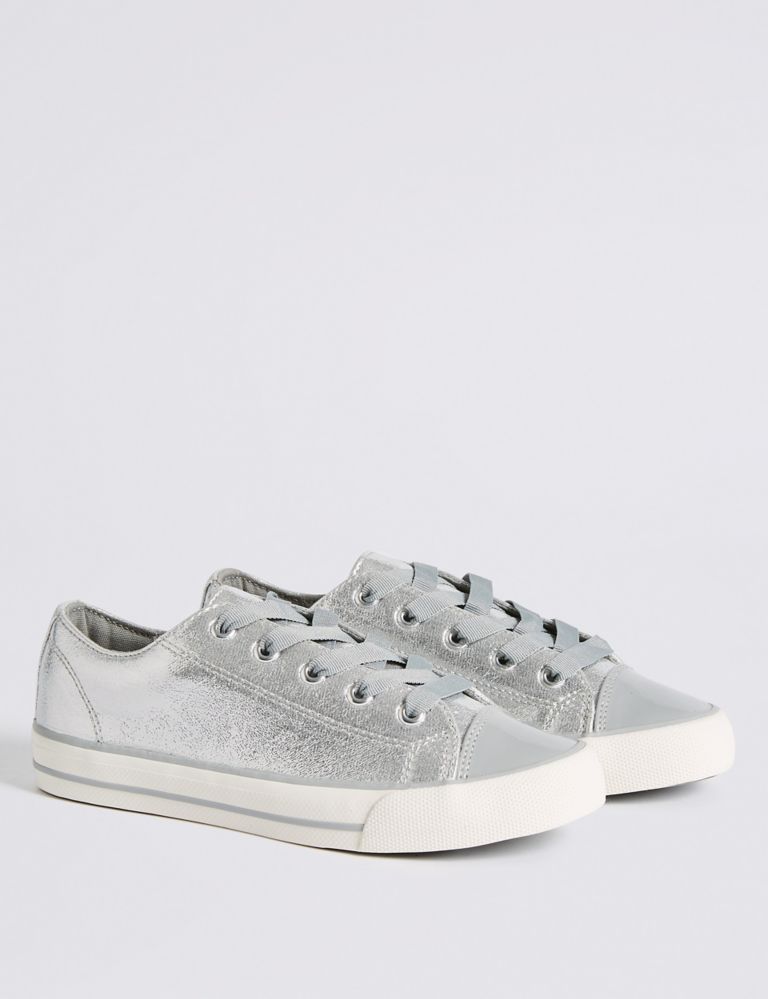 Kids' Sparkle Lace-up Trainers 1 of 5