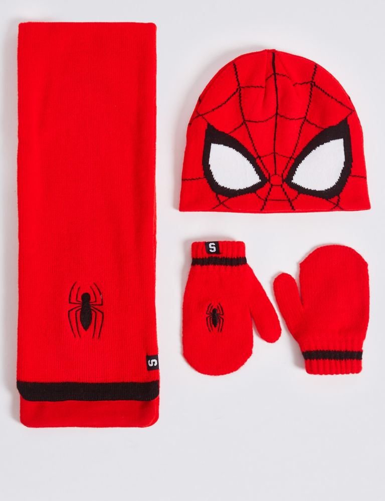 Kids’ Spider-Man™ Hat, Scarf & Mittens Set 1 of 1