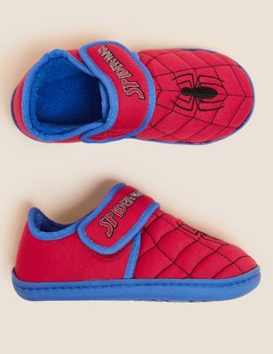 Kids' Spider-Man™ Riptape Slippers (5 - Small) | M&S Collection | M&S