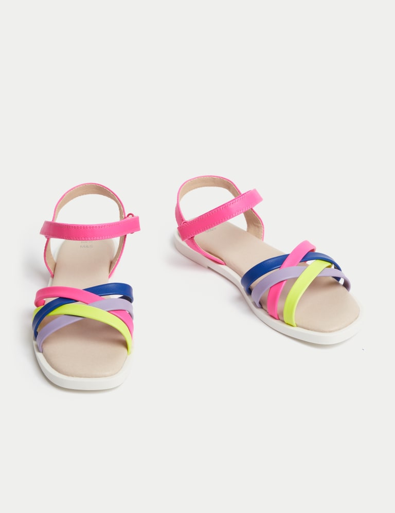 Kids Square Toe Sandals 1 Large 6 Large