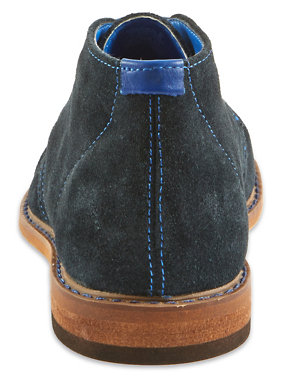 Kids' Stain Resistance Suede Chukka Boots Image 2 of 5