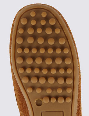 Kids' Stain Resistance Suede Driving Shoes Image 2 of 3