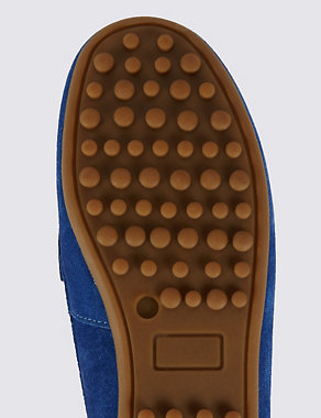Kids' Stain Resistance Suede Driving Shoes Image 2 of 3