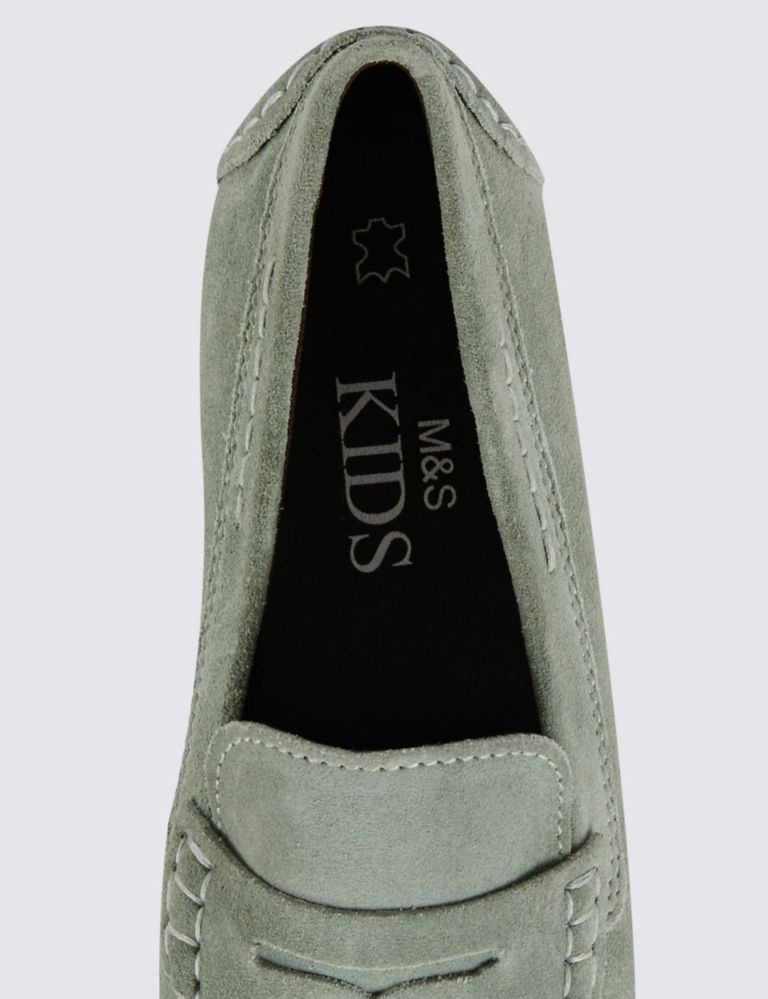 Kids' Stain Resistance Suede Slip-On Shoes 3 of 3