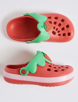 strawberry crocs size 8