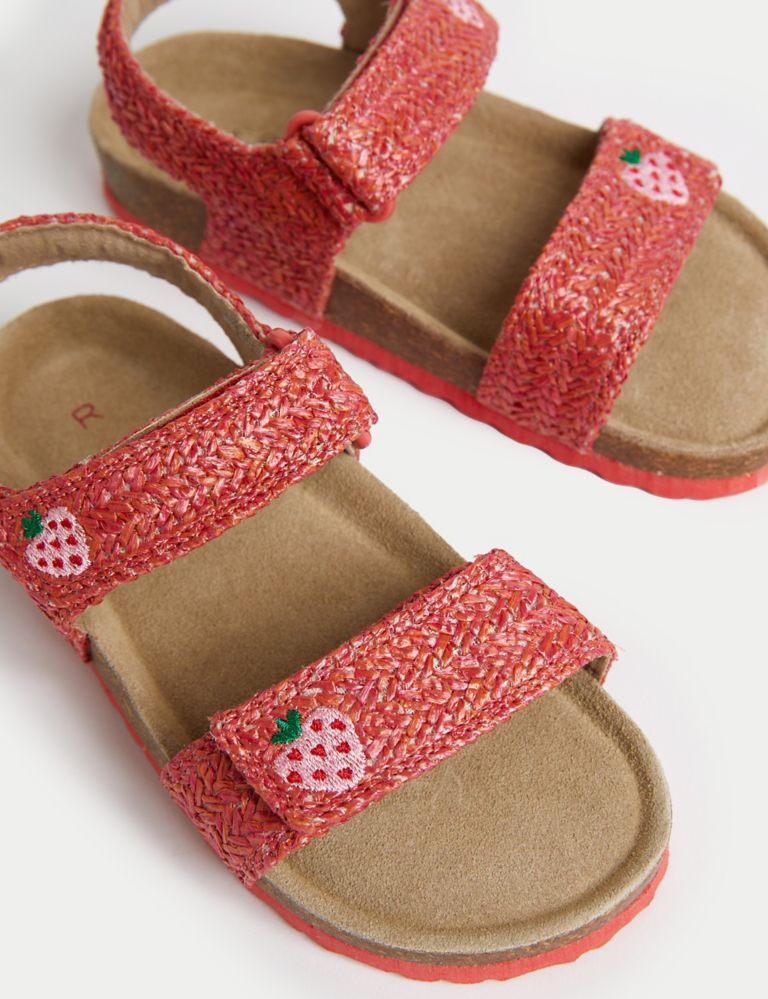 Kids' Strawberry Footbed Sandals (4 Small - 2 Large) 1 of 4